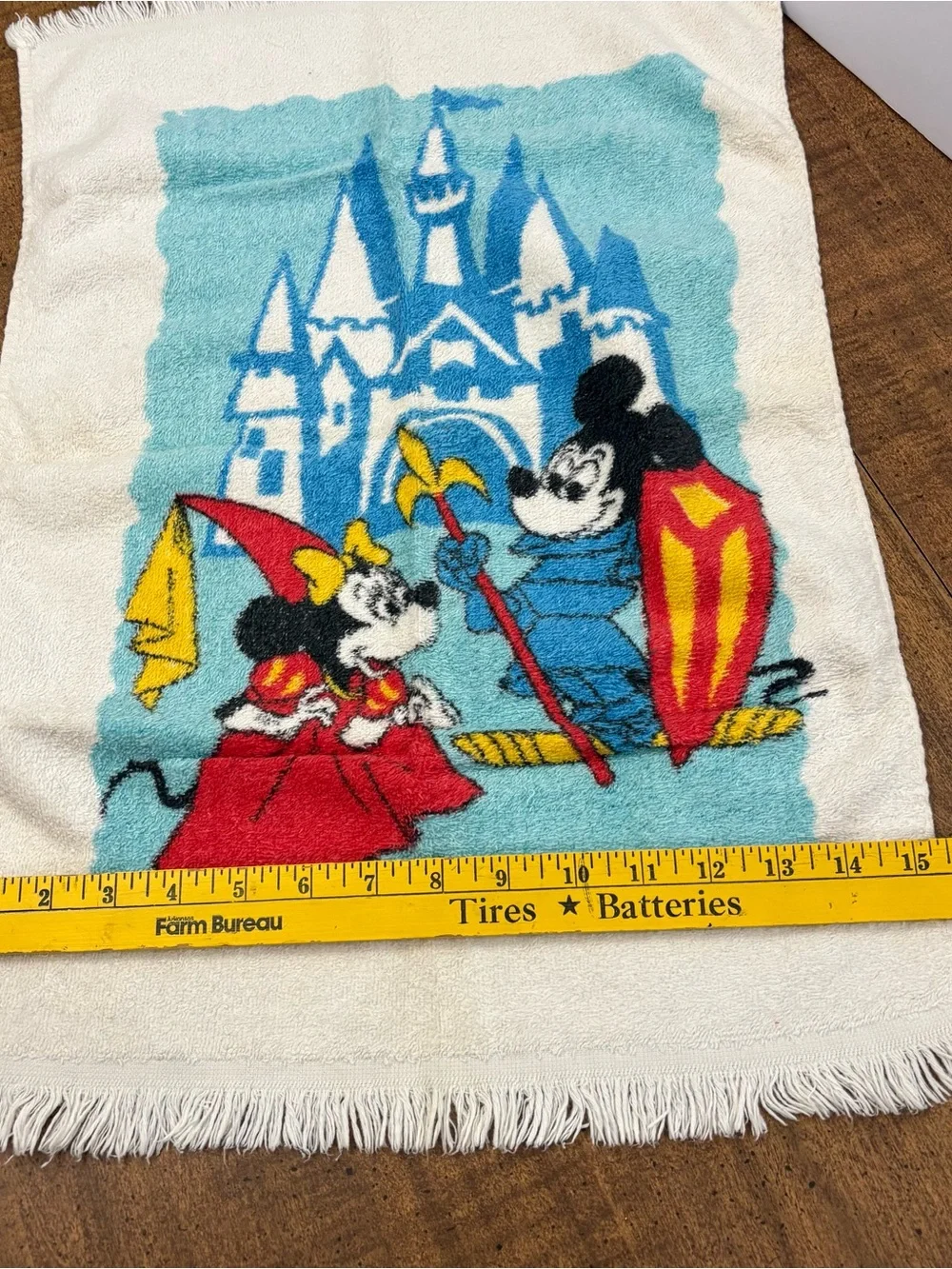 Minnie Mouse has stain